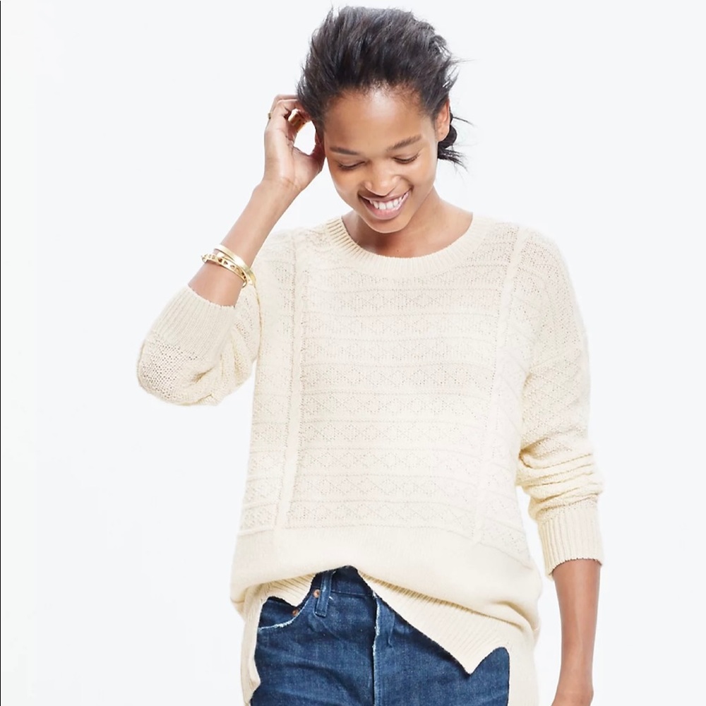 Madewell Texture-Play Pullover Sweater